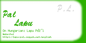 pal lapu business card